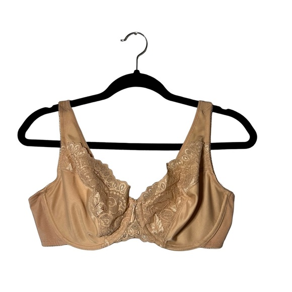 Wacoal Lace Bra Full Coverage Underwire Beige
Size 36D 85142 - Picture 1 of 9